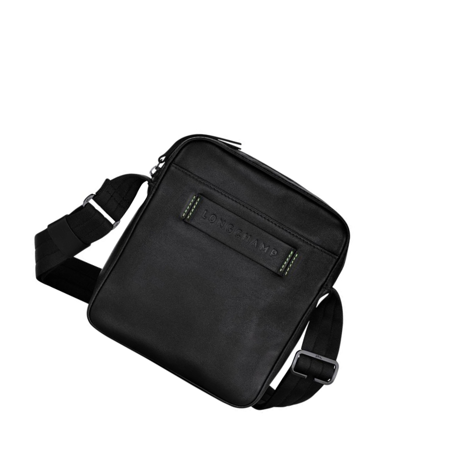 Férfi Longchamp 3D Ultra Black S Crossbody Táska Fekete | HU-BYO0621
