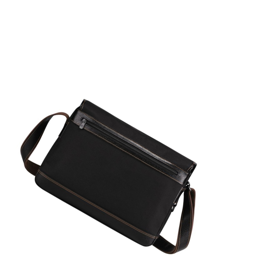 Férfi Longchamp Boxford Crossbody Táska Fekete | HU-YTB0521