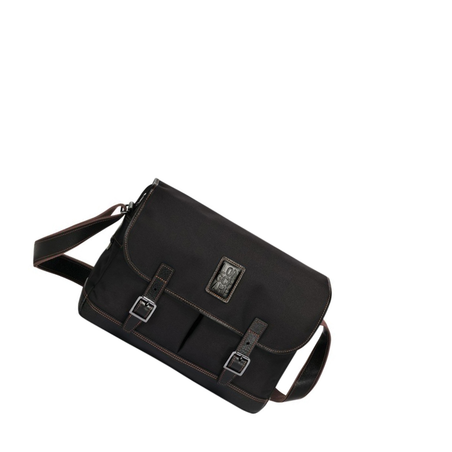 Férfi Longchamp Boxford Crossbody Táska Fekete | HU-YTB0521