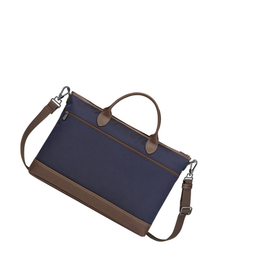 Férfi Longchamp Boxford S Aktatáska Sötétkék | HU-ICX6395