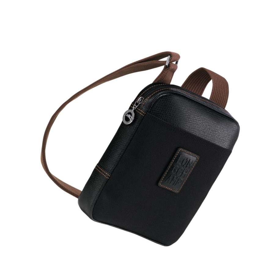 Férfi Longchamp Boxford S Crossbody Táska Fekete | HU-DCA1230