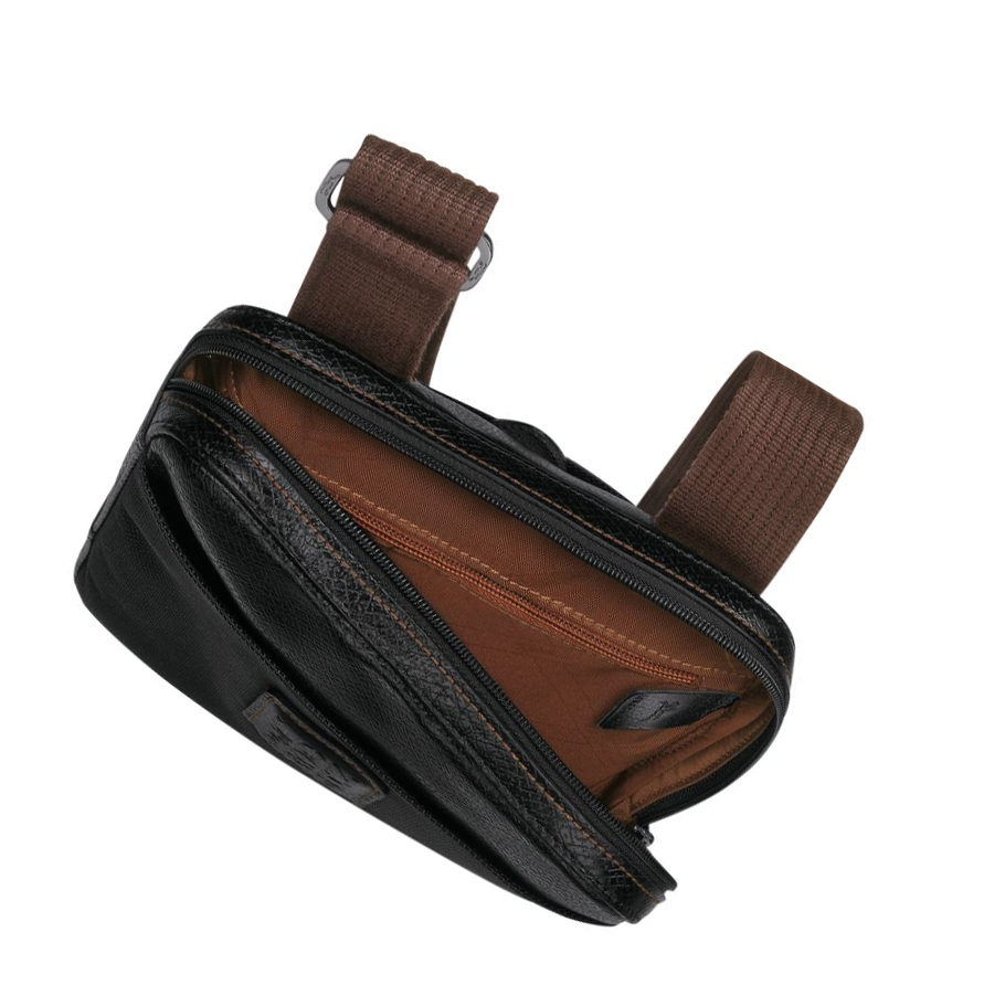 Férfi Longchamp Boxford S Crossbody Táska Fekete | HU-DCA1230
