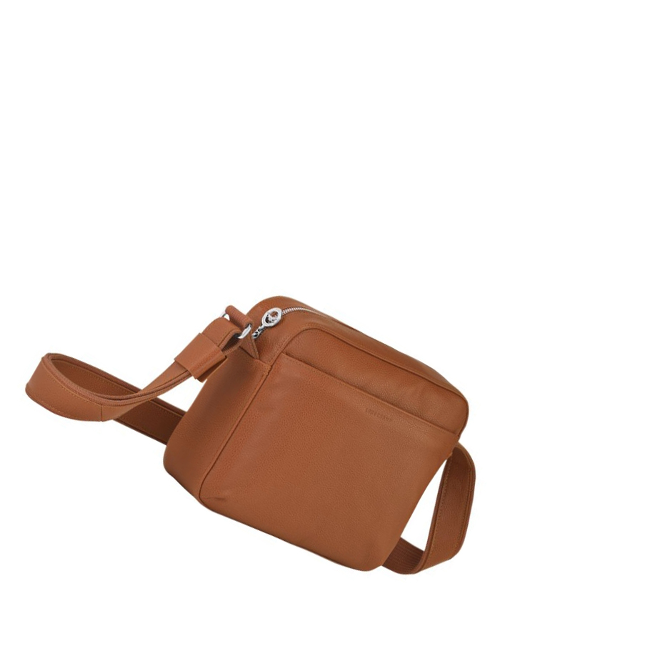 Férfi Longchamp Le Foulonné Crossbody Táska Barna | HU-YMT1867