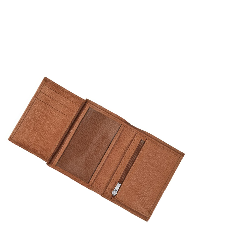 Férfi Longchamp Le Foulonné Pénztárca Barna | HU-RQP4308