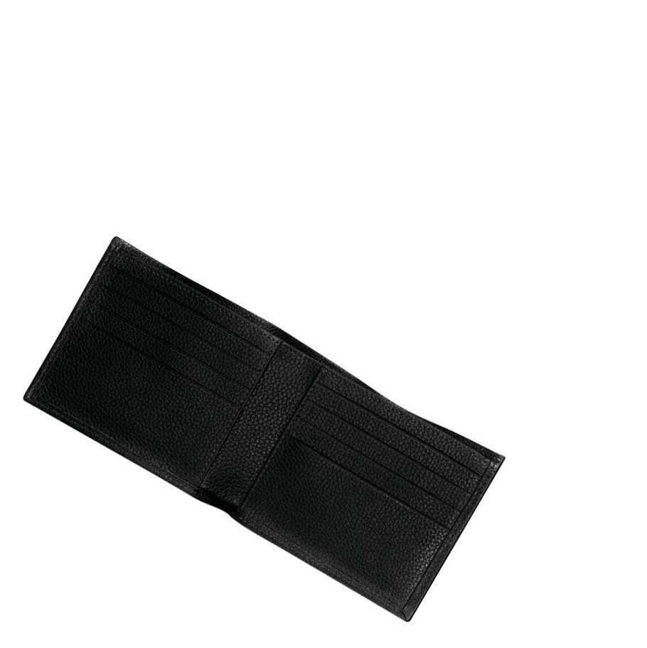 Férfi Longchamp Le Foulonné Pénztárca Fekete | HU-YLC0416