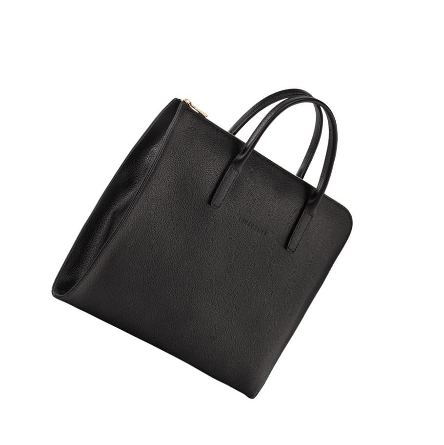 Férfi Longchamp Le Foulonné S Aktatáska Fekete | HU-FJN8091