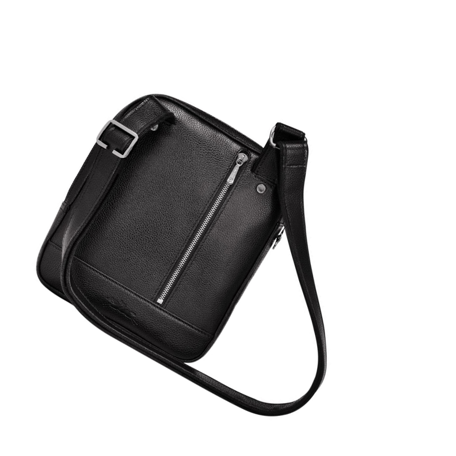 Férfi Longchamp Le Foulonné S Crossbody Táska Fekete | HU-VXC1584