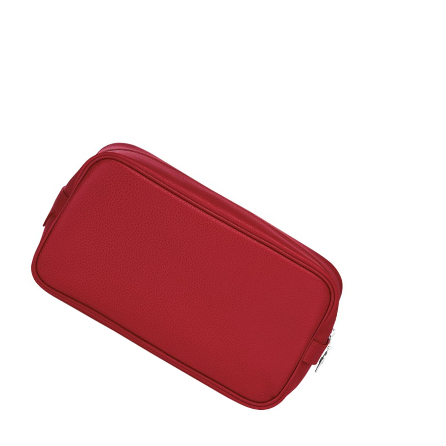 Férfi Longchamp Le Foulonné Toaletttáskák Piros | HU-EBX0692