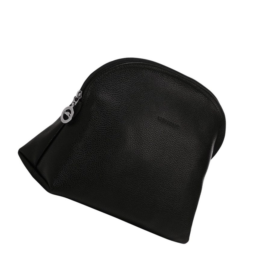 Férfi Longchamp Le Foulonné Toaletttáskák Fekete | HU-MXA1357