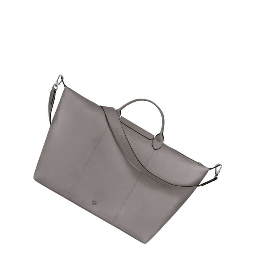 Férfi Longchamp Le Pliage Cuir L Utazótáskák Szürke | HU-WQI0872