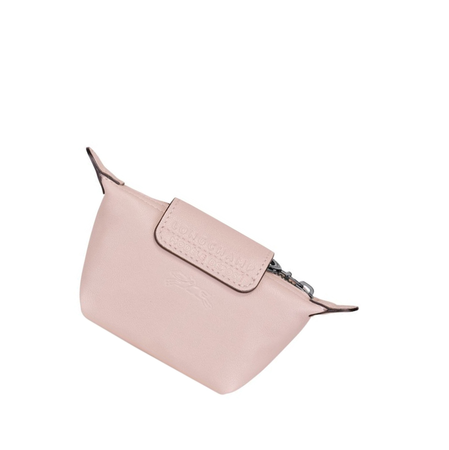 Férfi Longchamp Le Pliage Cuir Érme Pénztárca Rózsaszín | HU-PJO3078