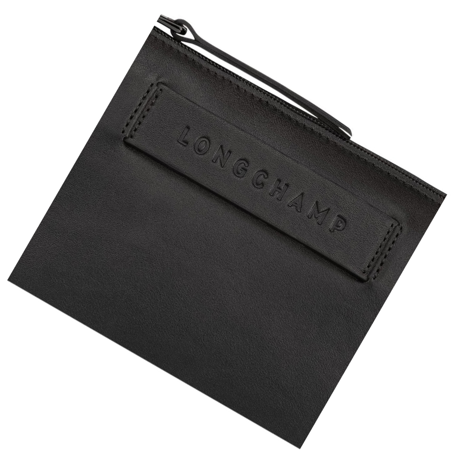 Női Longchamp 3D Crossbody Táska Fekete | HU-LVM9308