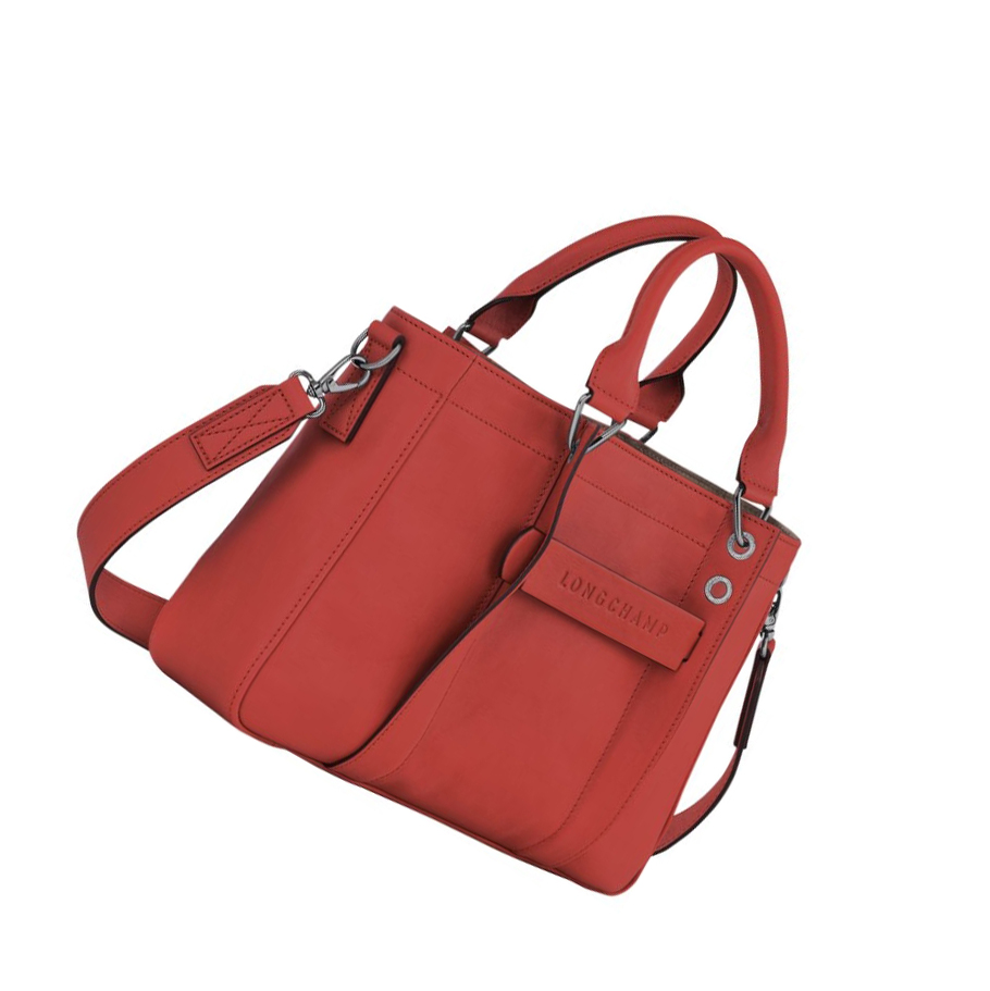 Női Longchamp 3D S Kézitáska Piros | HU-HAE2403