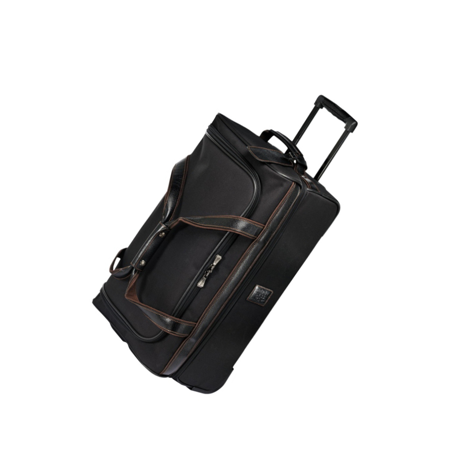 Női Longchamp Boxford Duffle Táska Fekete | HU-GXL8420