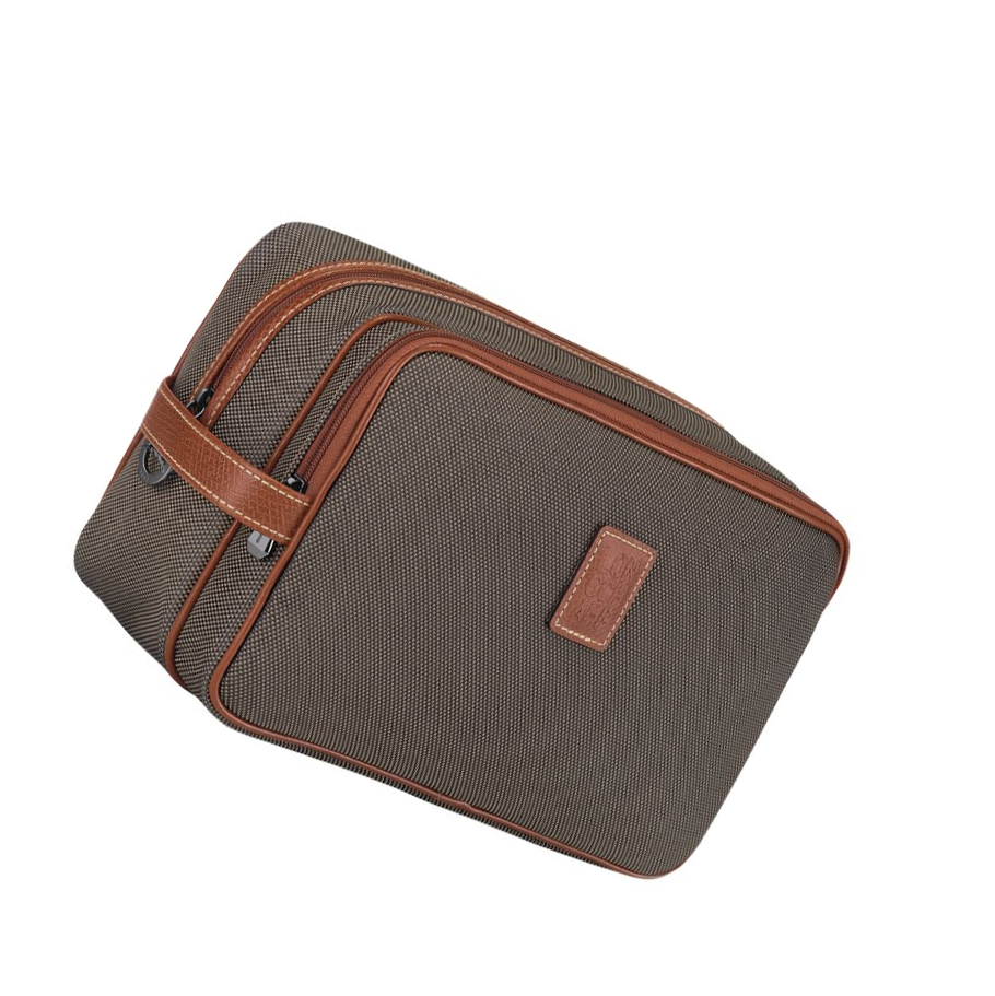 Női Longchamp Boxford Toaletttáskák Barna | HU-WDE5286