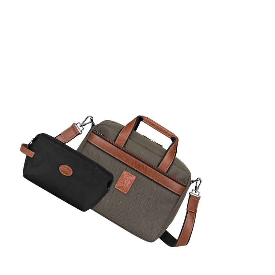 Női Longchamp Boxford Utazótáskák Barna | HU-DMO2496