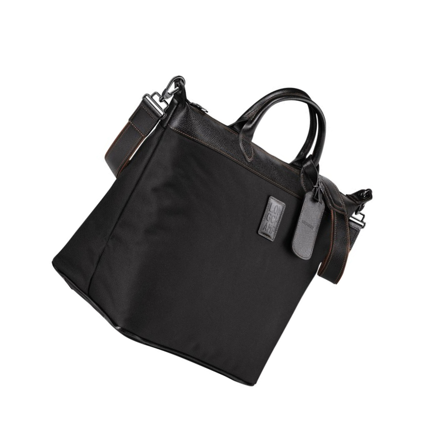 Női Longchamp Boxford Utazótáskák Fekete | HU-BYN2467