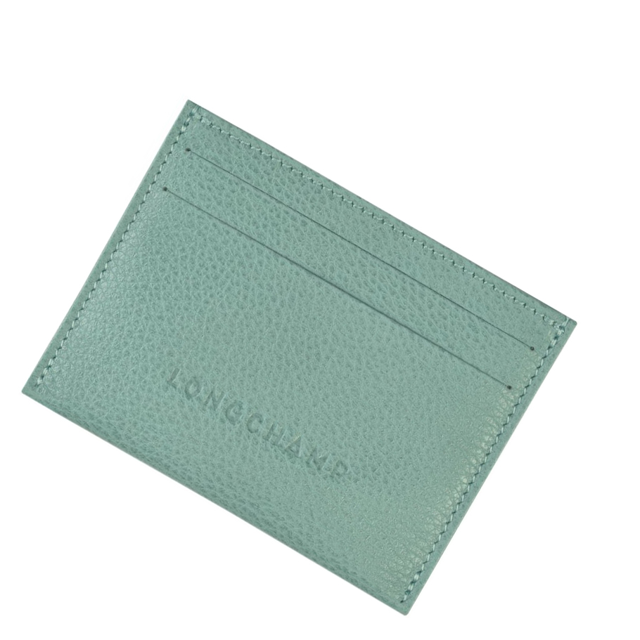 Női Longchamp Le Foulonné Kártyatartó Kék | HU-WOT4173