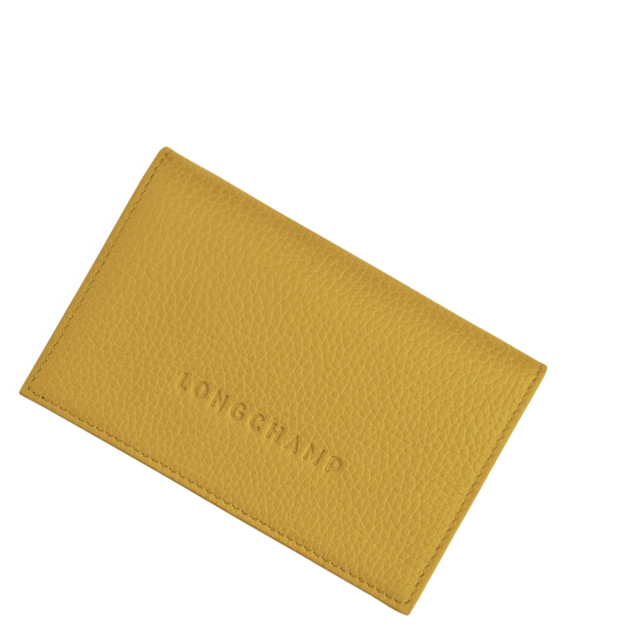 Női Longchamp Le Foulonné Kártyatartó Sárga | HU-PJS4381