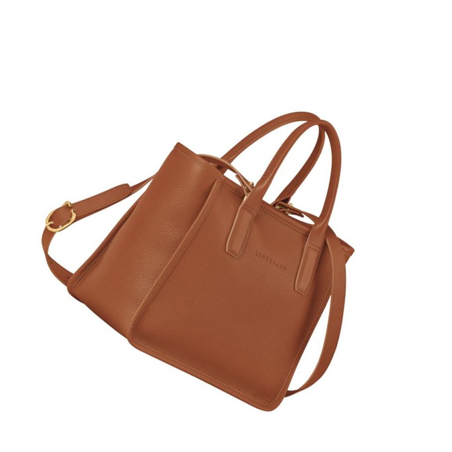 Női Longchamp Le Foulonné Kézitáska Barna | HU-ZSU2410