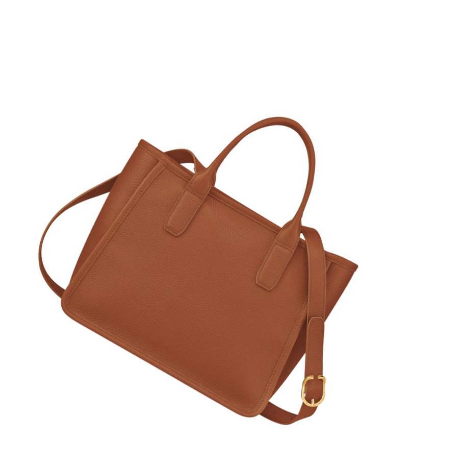 Női Longchamp Le Foulonné Kézitáska Barna | HU-ZSU2410