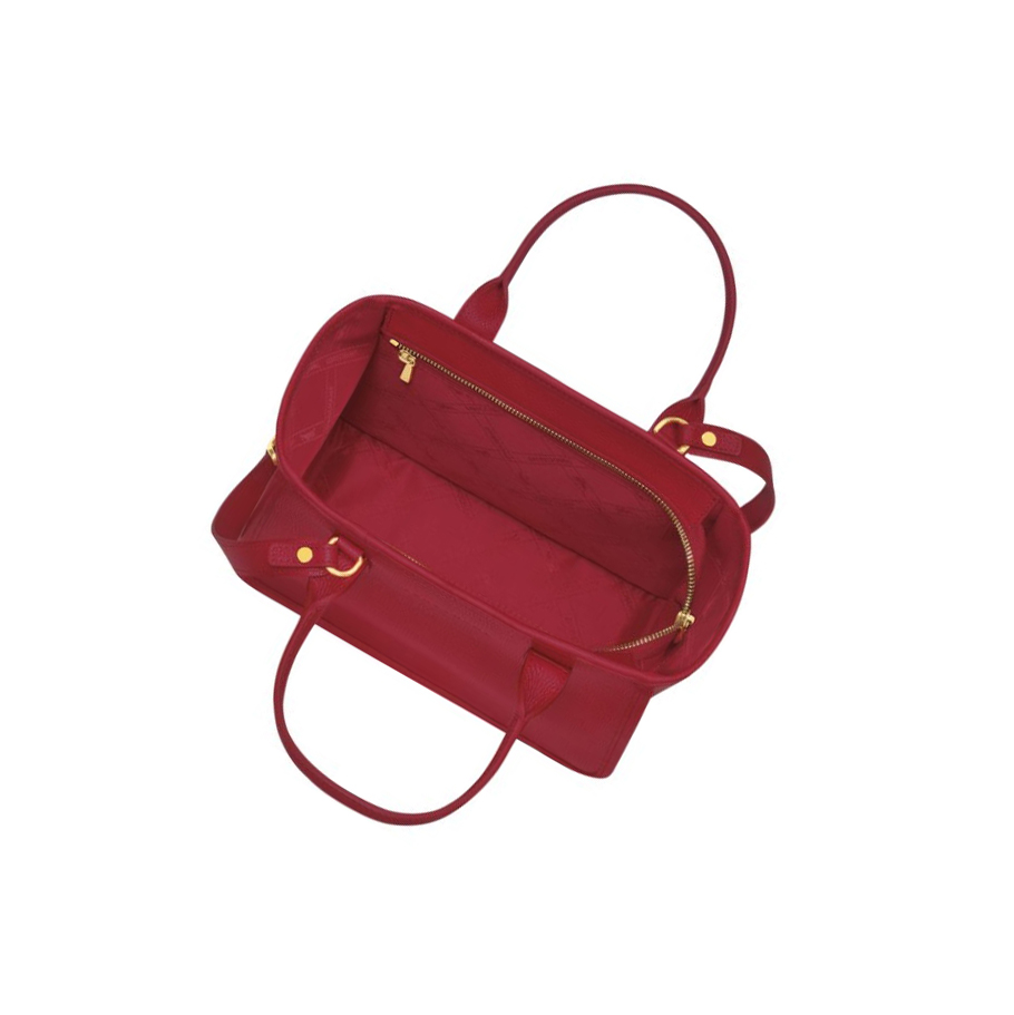 Női Longchamp Le Foulonné Kézitáska Piros | HU-FRS0514