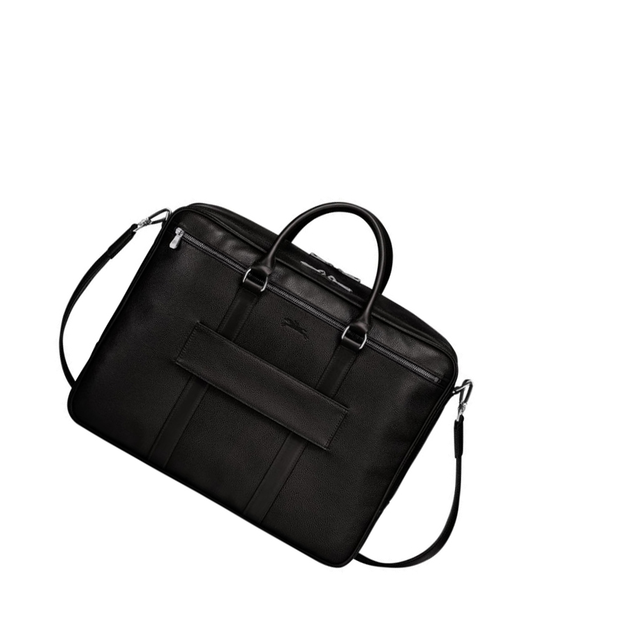 Női Longchamp Le Foulonné L Aktatáska Fekete | HU-FCL3749