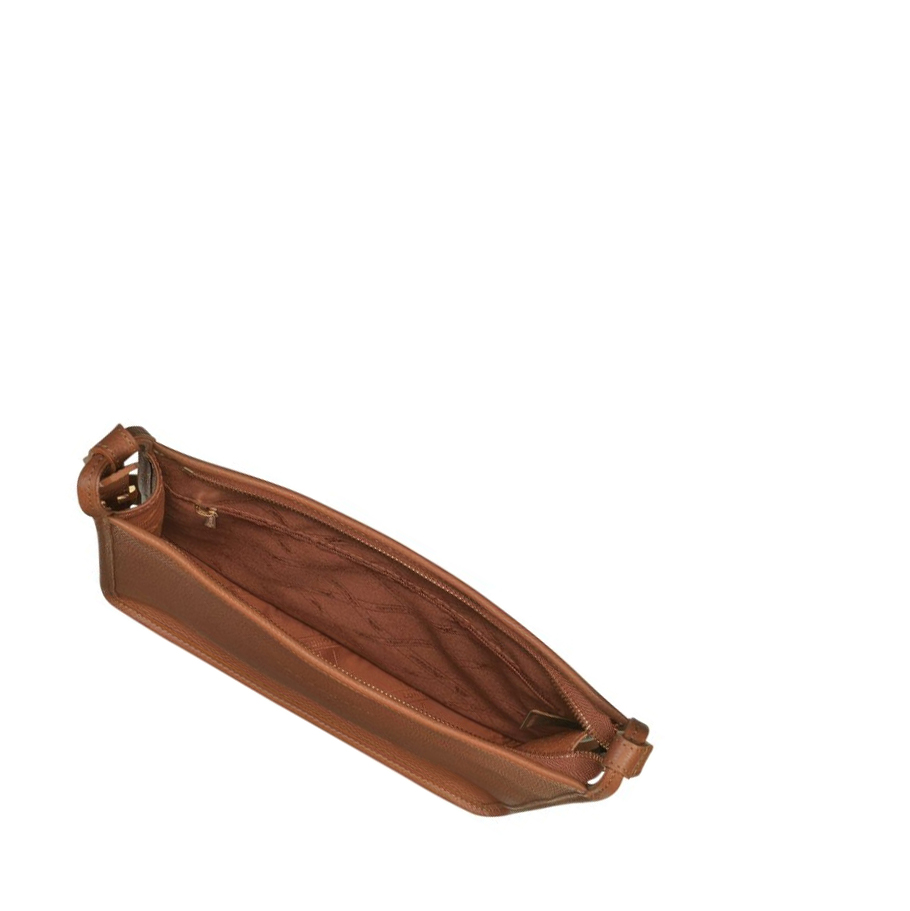 Női Longchamp Le Foulonné L Crossbody Táska Barna | HU-FME1896