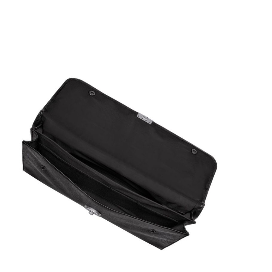 Női Longchamp Le Foulonné M Aktatáska Fekete | HU-ZPH1672