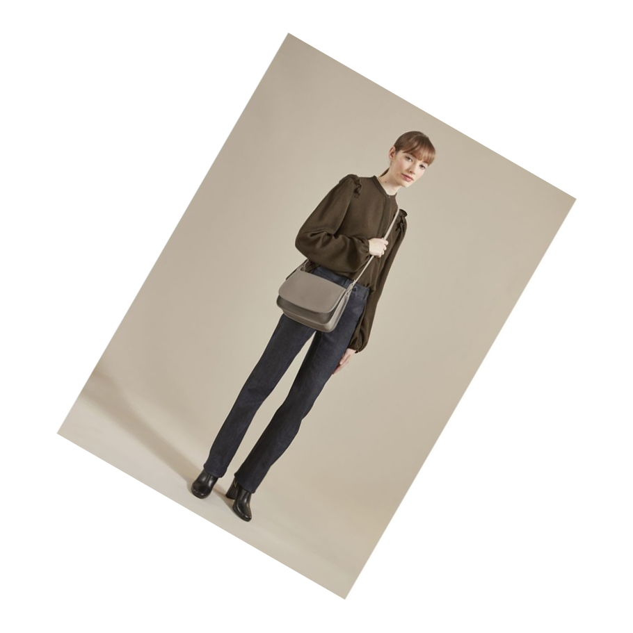 Női Longchamp Le Foulonné M Crossbody Táska Szürke | HU-UTV3286