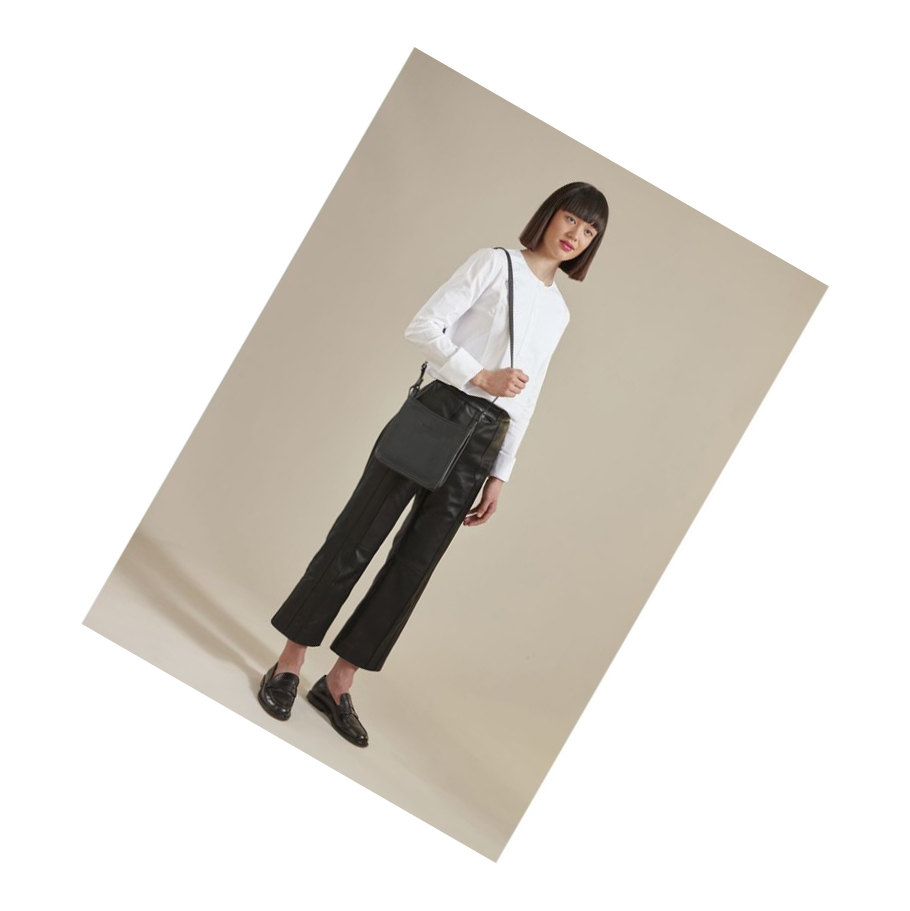 Női Longchamp Le Foulonné S Crossbody Táska Fekete | HU-APU6791