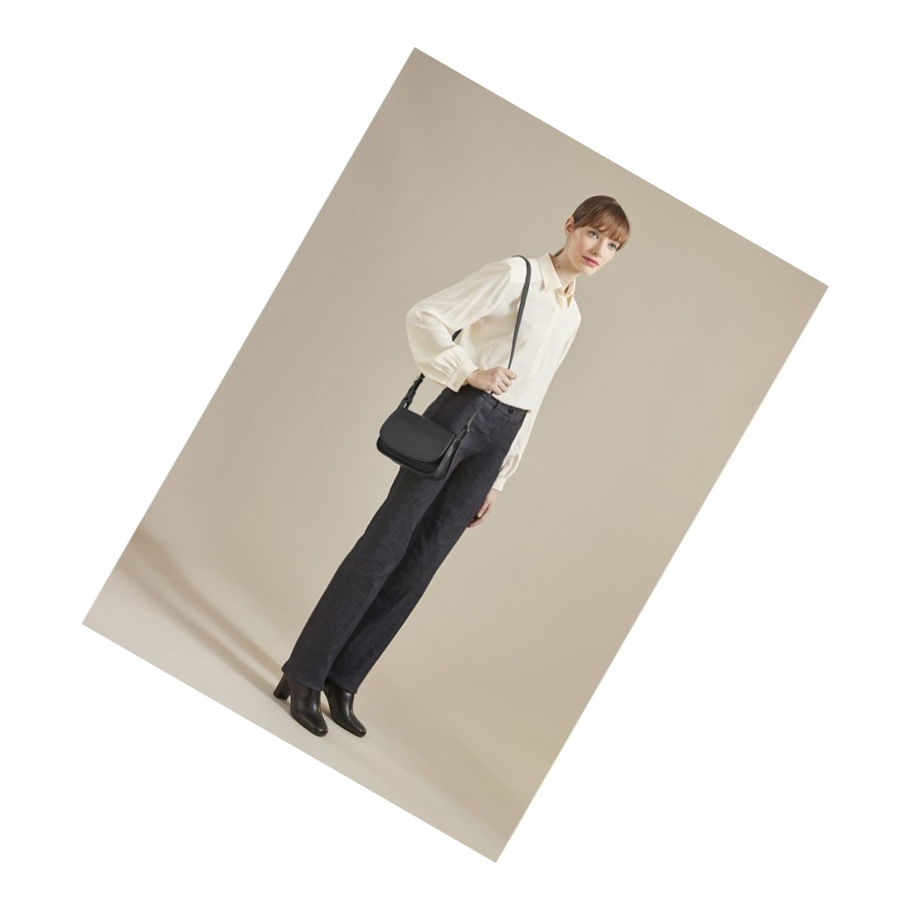 Női Longchamp Le Foulonné S Crossbody Táska Fekete | HU-FKI2941