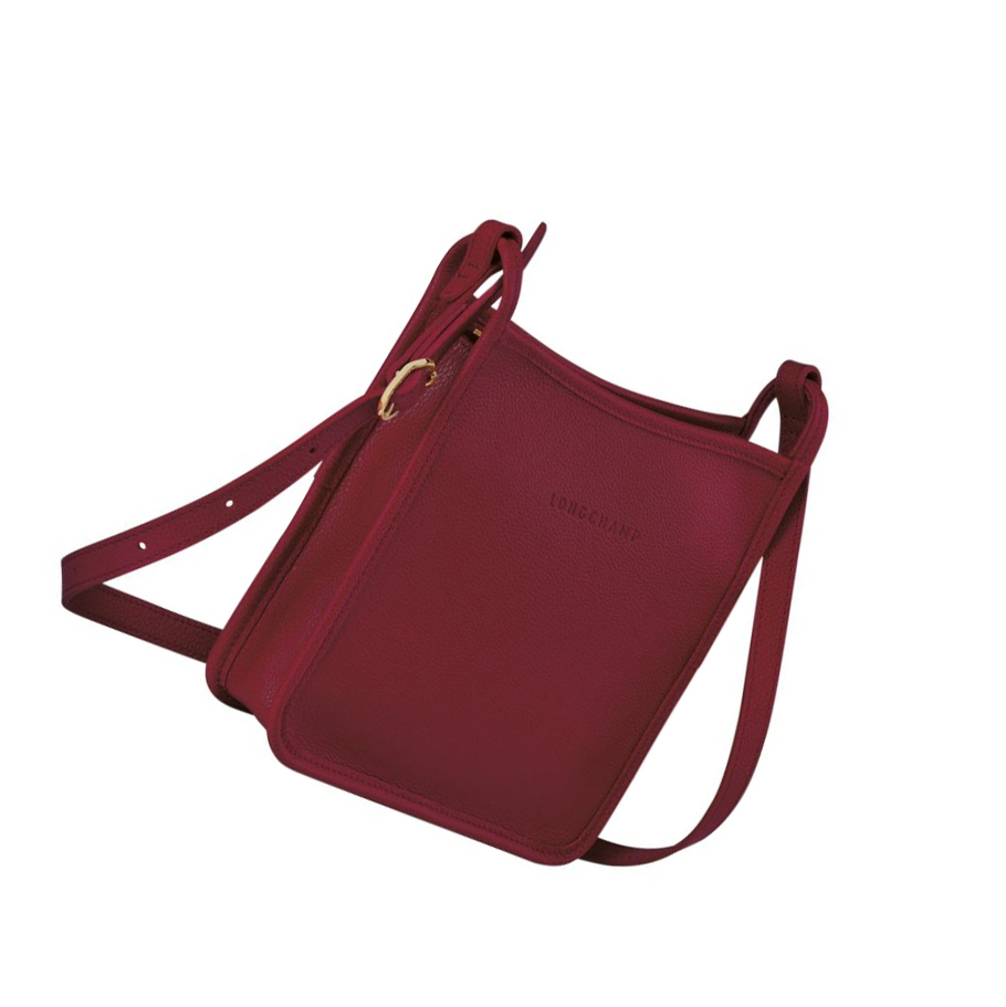 Női Longchamp Le Foulonné S Crossbody Táska Piros | HU-ROL4356