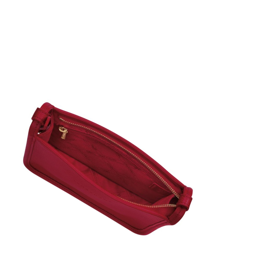 Női Longchamp Le Foulonné S Crossbody Táska Piros | HU-ROL4356