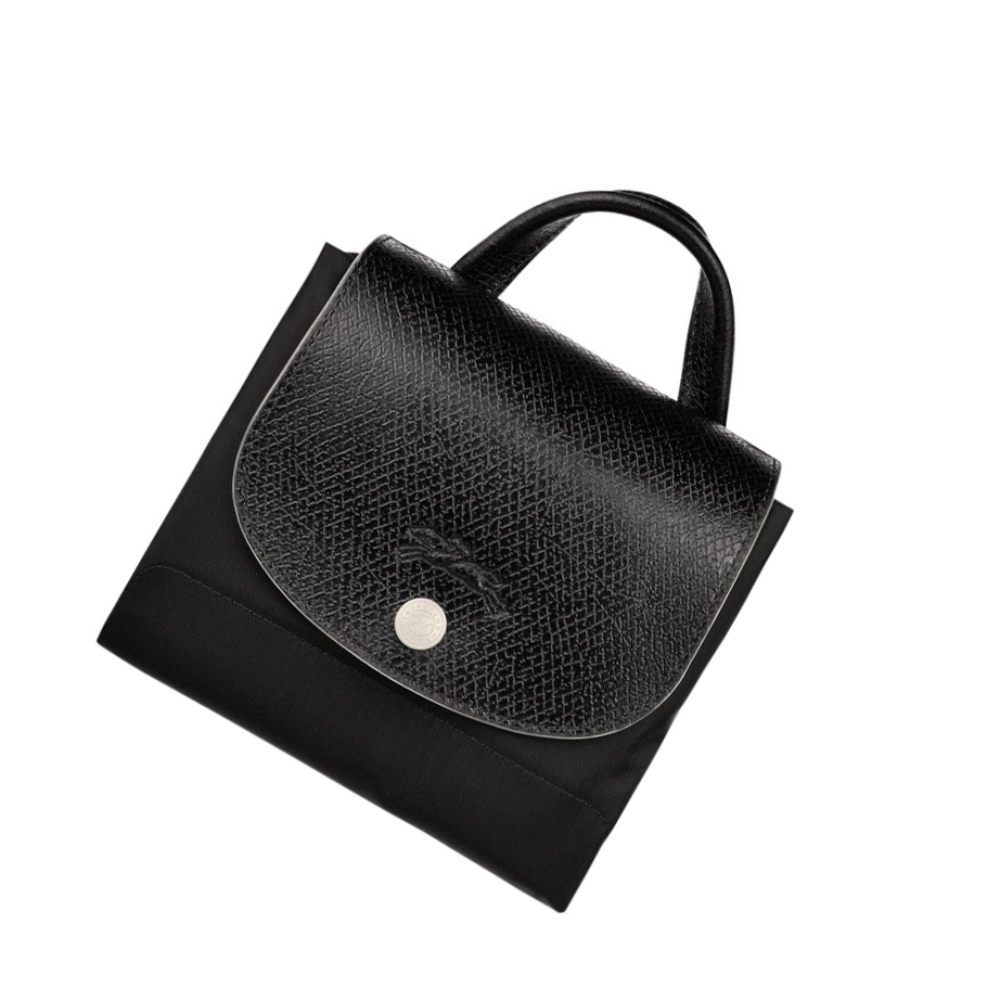 Női Longchamp Le Pliage Club Hátizsák Fekete | HU-BCE7194