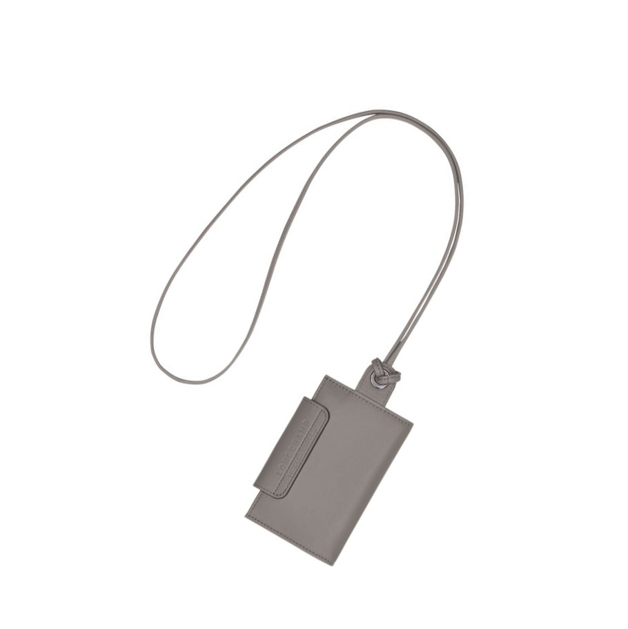 Női Longchamp Le Pliage Cuir Kártyatartó Szürke | HU-CRL0325