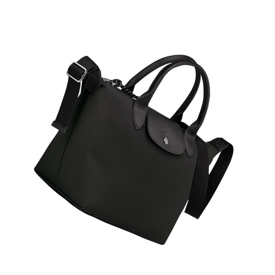 Női Longchamp Le Pliage Energy S Kézitáska Fekete | HU-IBX8170