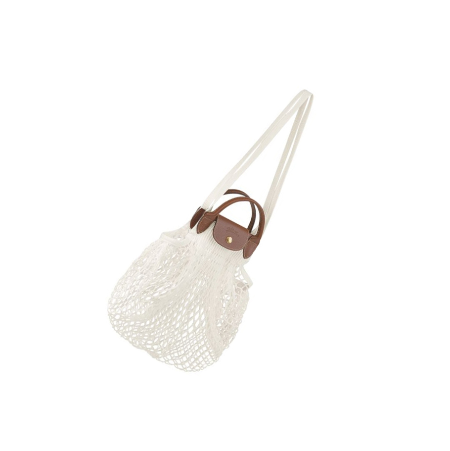 Női Longchamp Le Pliage Filet Válltáskák Bézs | HU-JHK6827