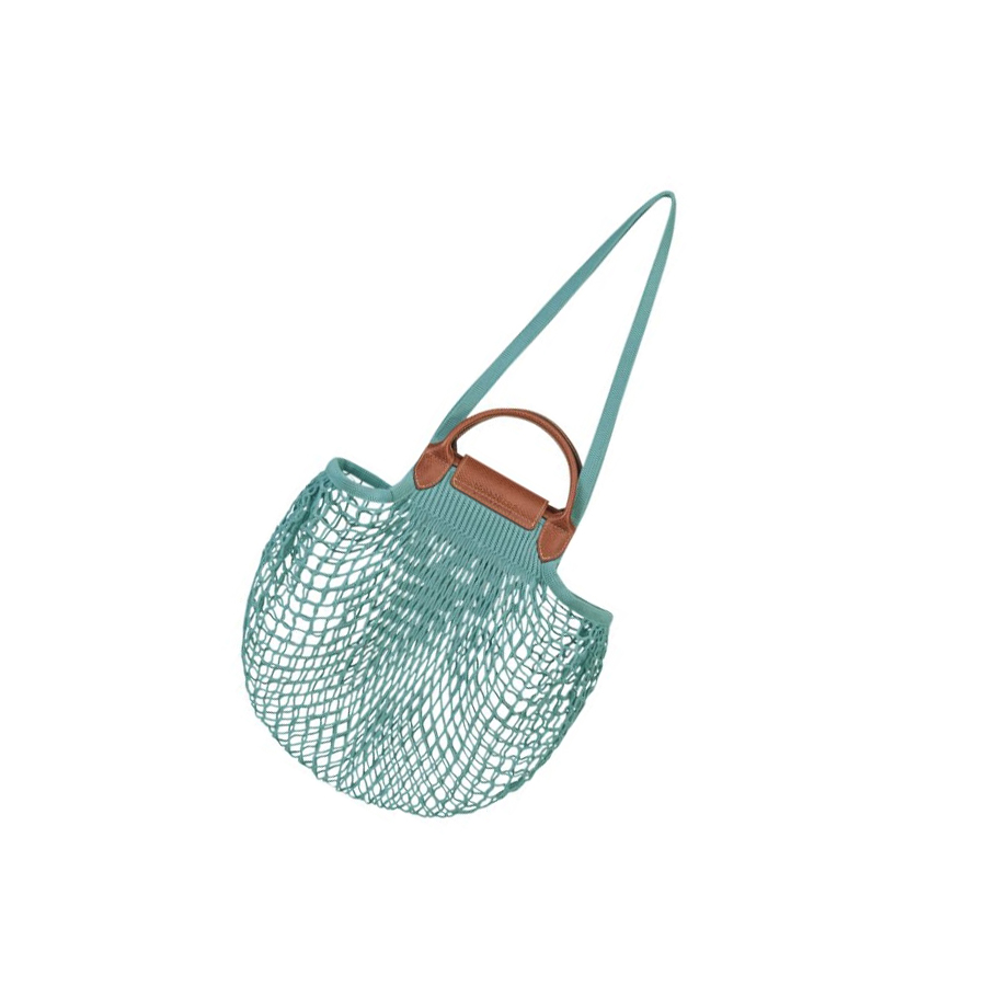 Női Longchamp Le Pliage Filet Válltáskák Kék | HU-NGJ0574