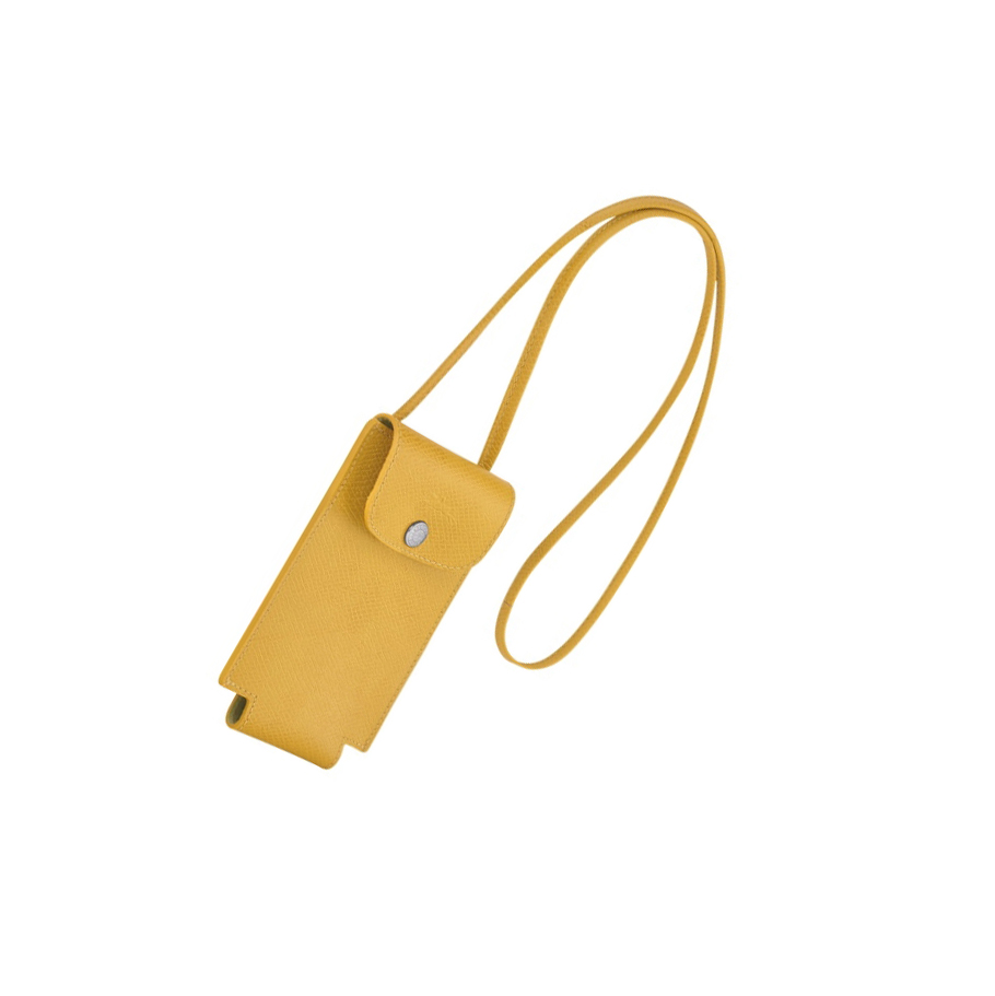 Női Longchamp Le Pliage Green Telefontok Sárga | HU-BAR0341