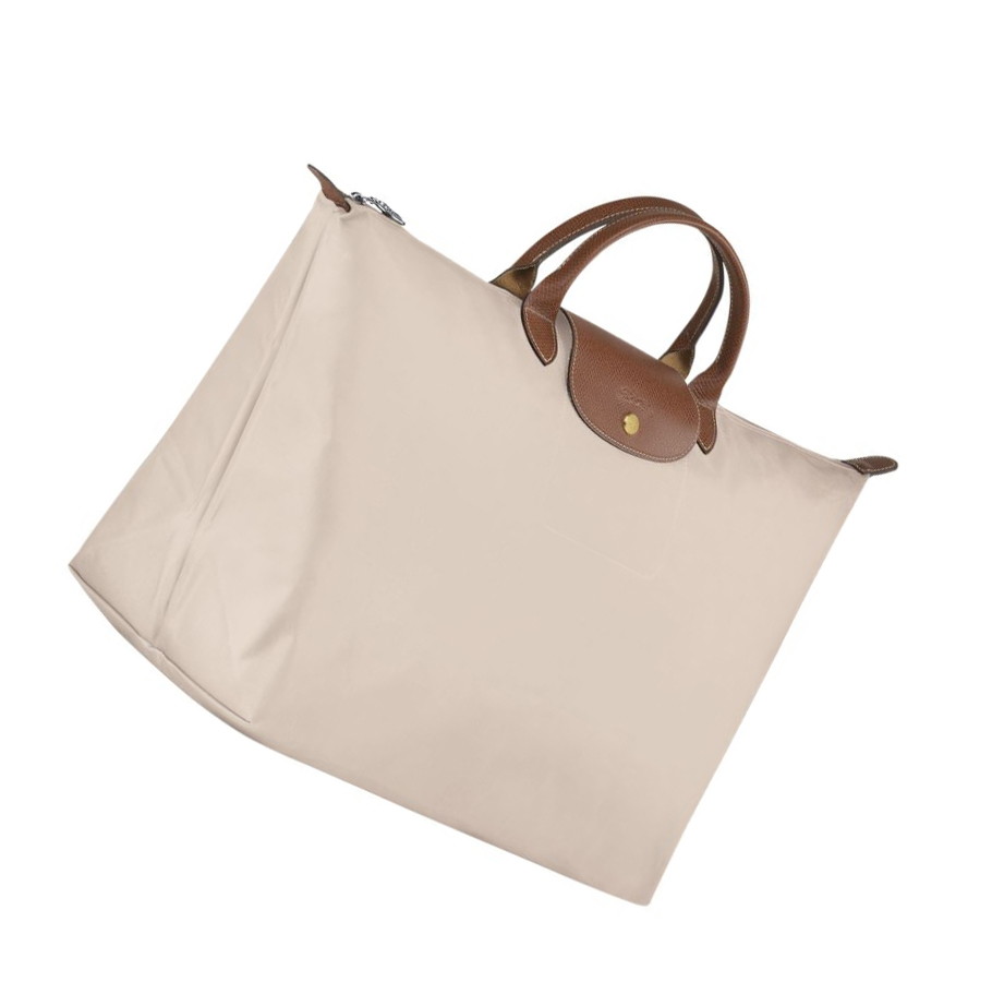 Női Longchamp Le Pliage L Utazótáskák Bézs | HU-UJP0296