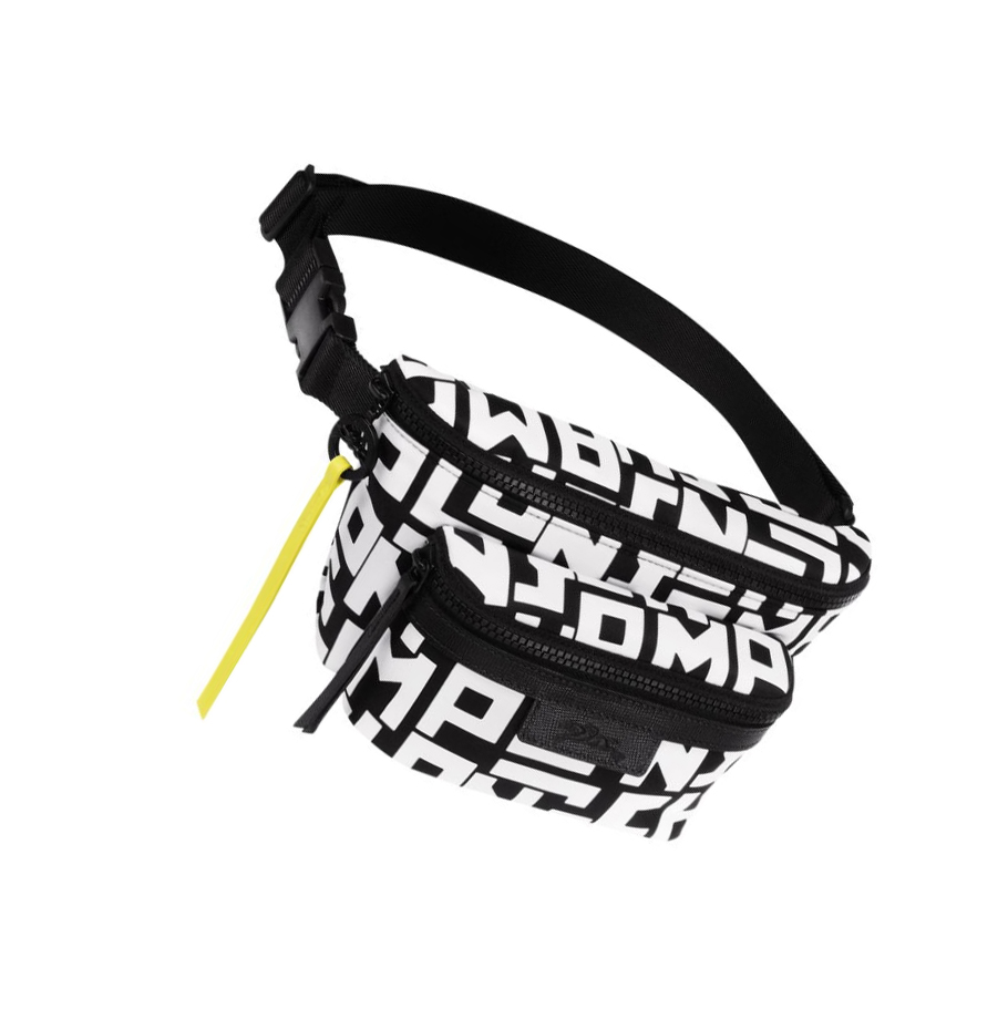 Női Longchamp Le Pliage Lgp M Övtáska Fekete Fehér | HU-WIT8751