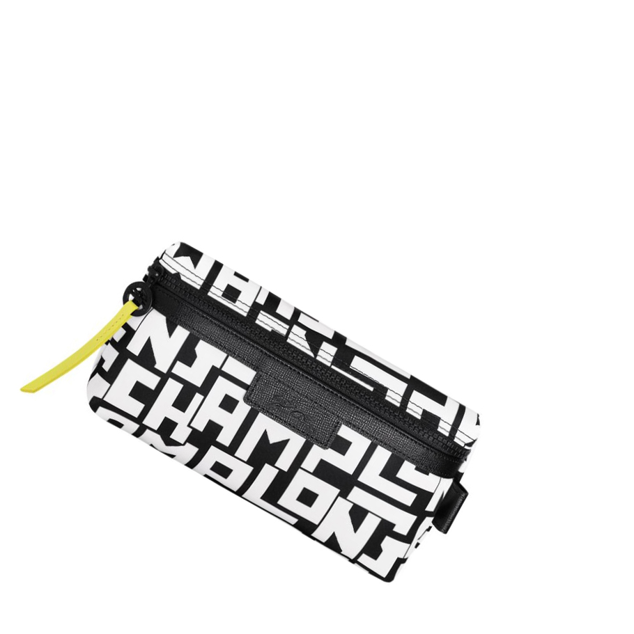 Női Longchamp Le Pliage Lgp Pouches Fekete Fehér | HU-QST6023