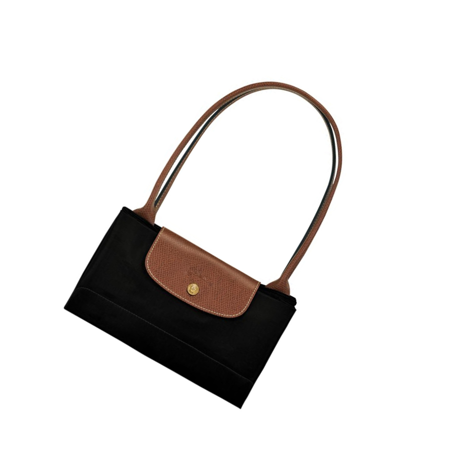 Női Longchamp Le Pliage Original L Válltáskák Fekete | HU-CVS1726
