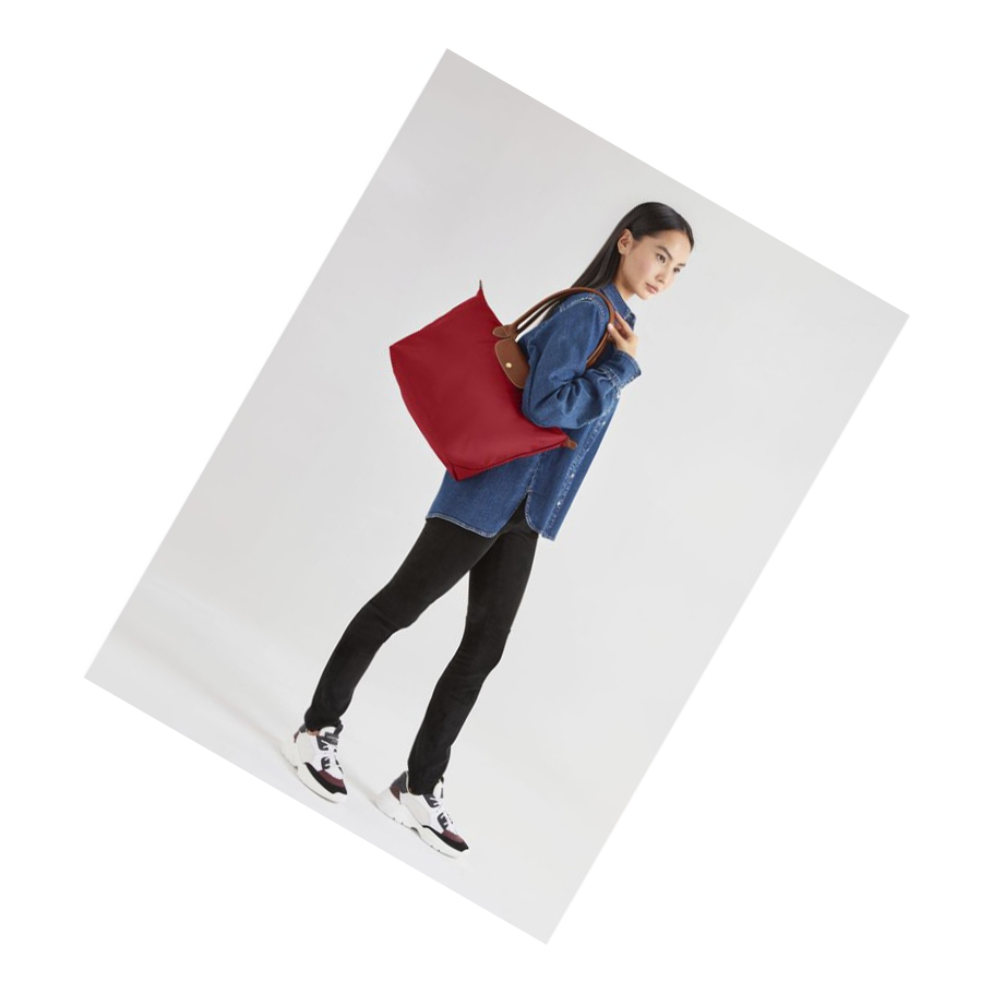 Női Longchamp Le Pliage Original L Válltáskák Piros | HU-NST5246