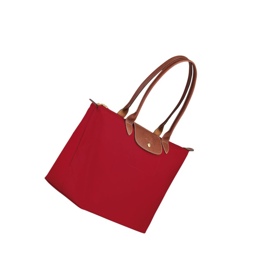Női Longchamp Le Pliage Original L Válltáskák Piros | HU-NST5246