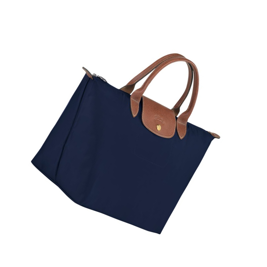 Női Longchamp Le Pliage Original M Kézitáska Sötétkék | HU-CHX5640