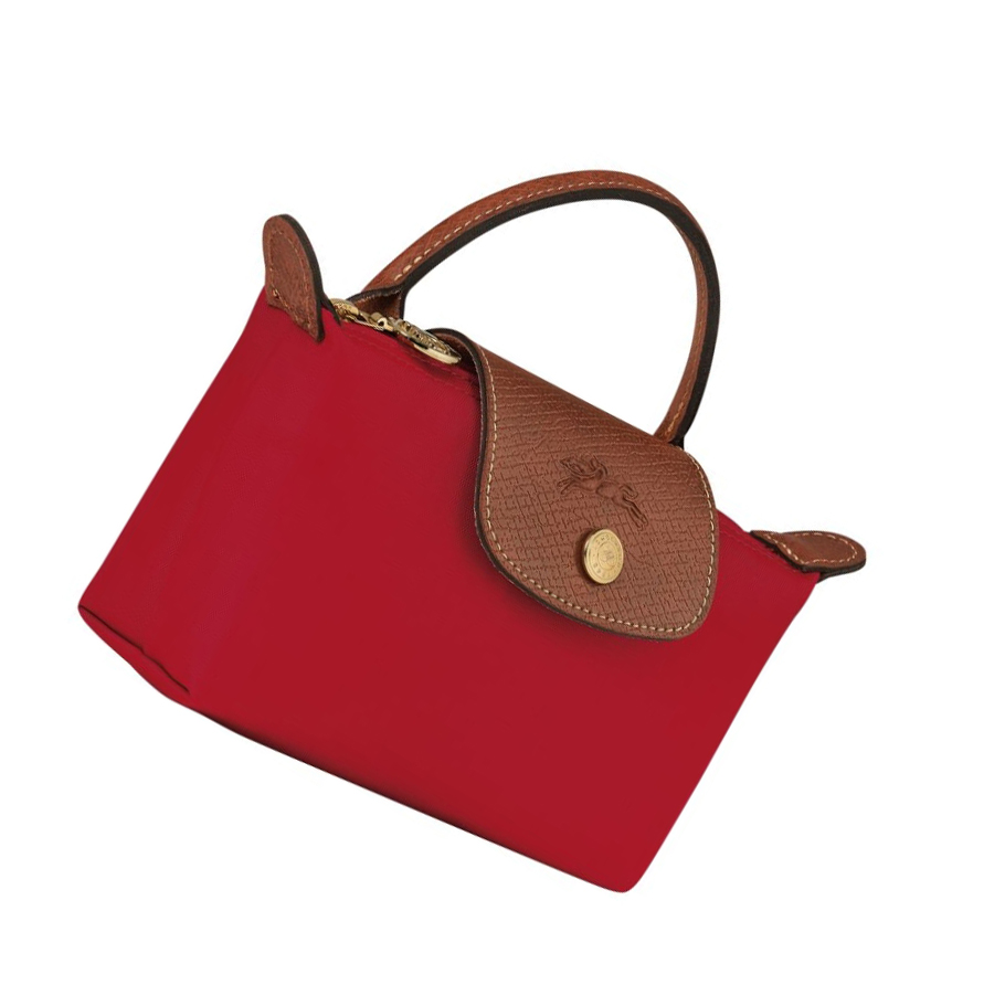 Női Longchamp Le Pliage Original Pouches Piros | HU-JMC3806