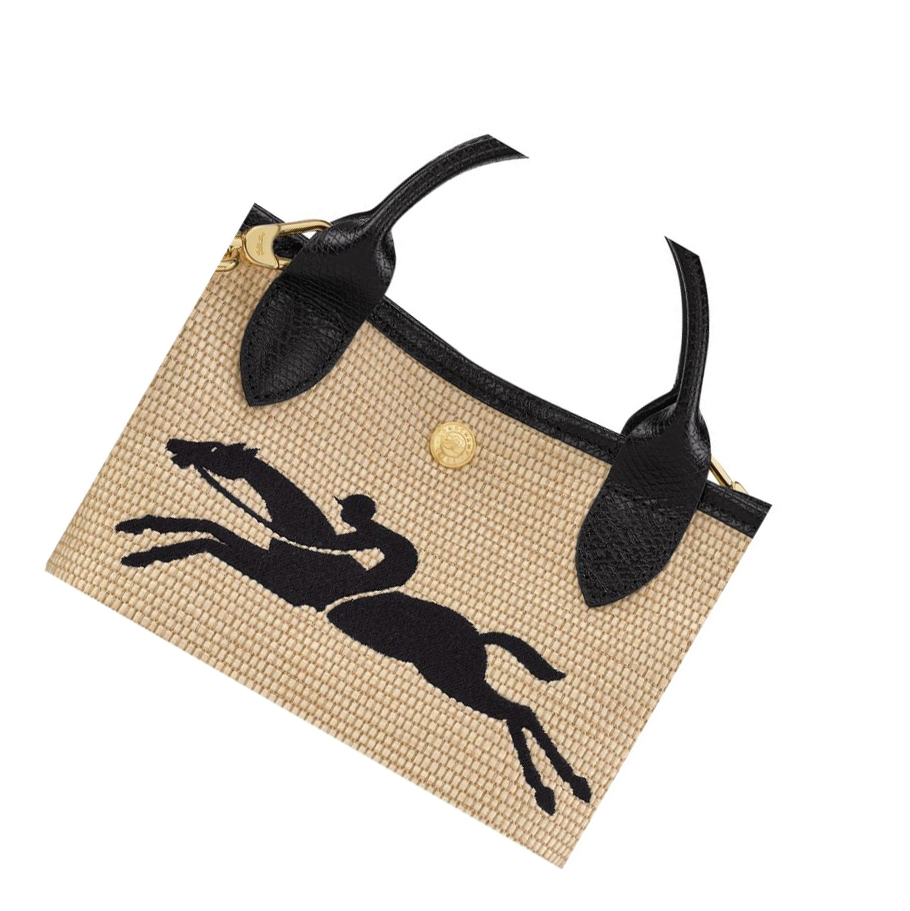 Női Longchamp Le Pliage Paris - Saint-Tropez Kézitáska Fekete | HU-NJP8249