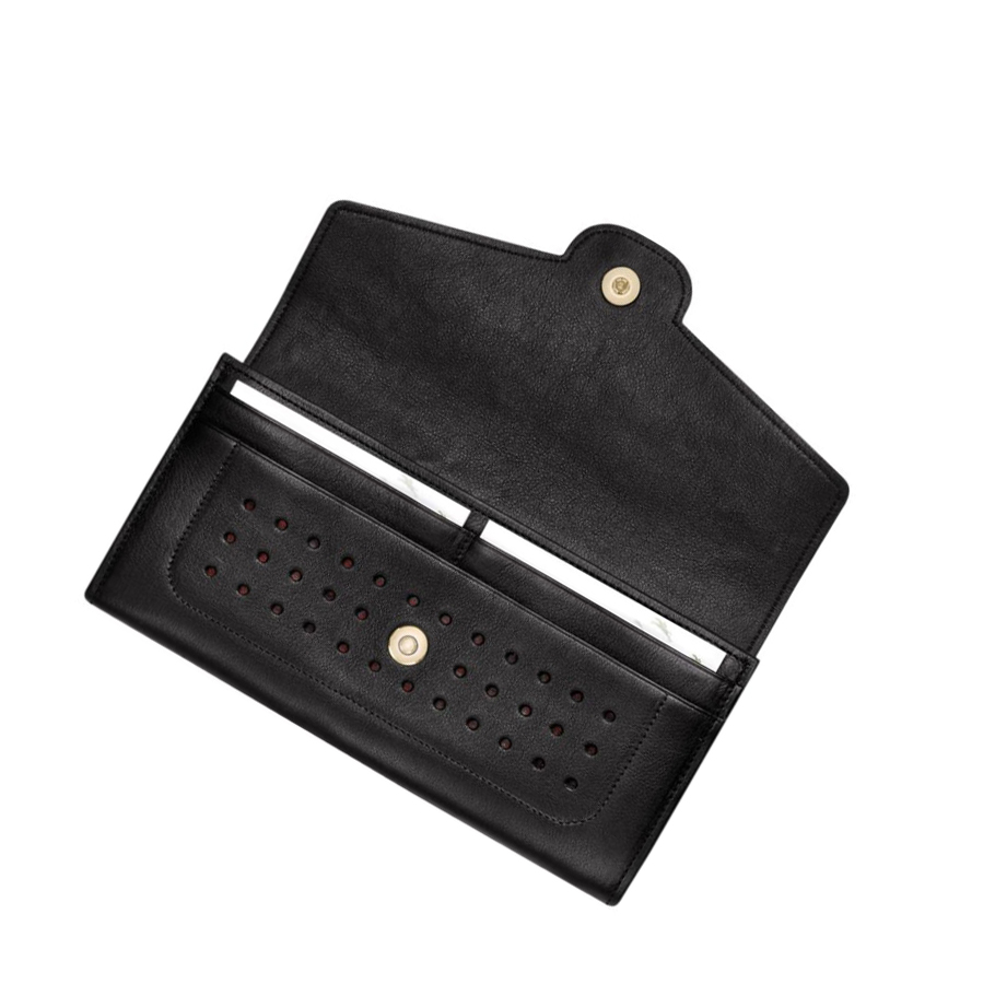 Női Longchamp Mademoiselle Pénztárca Fekete | HU-FWD1590